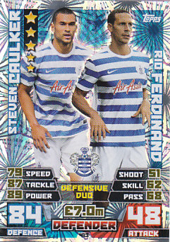 Caulker Ferdinand Queens Park Rangers 2014/15 Topps Match Attax Duo #413